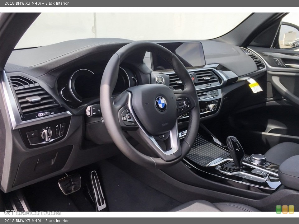 Black Interior Dashboard for the 2018 BMW X3 M40i #126492644