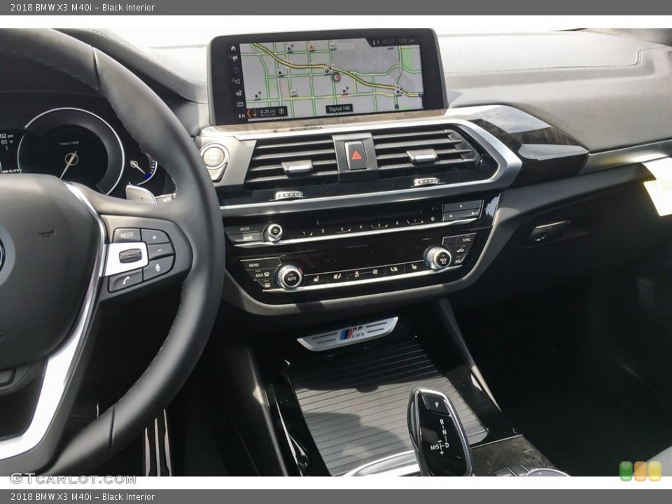 Black Interior Controls for the 2018 BMW X3 M40i #126492665