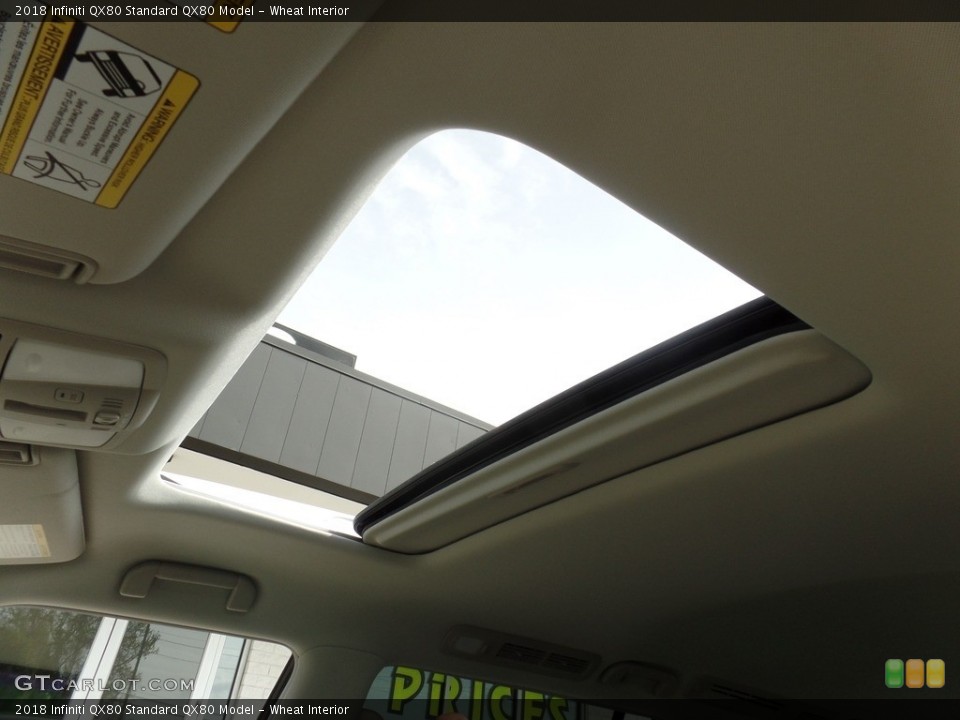 Wheat Interior Sunroof for the 2018 Infiniti QX80  #126494279