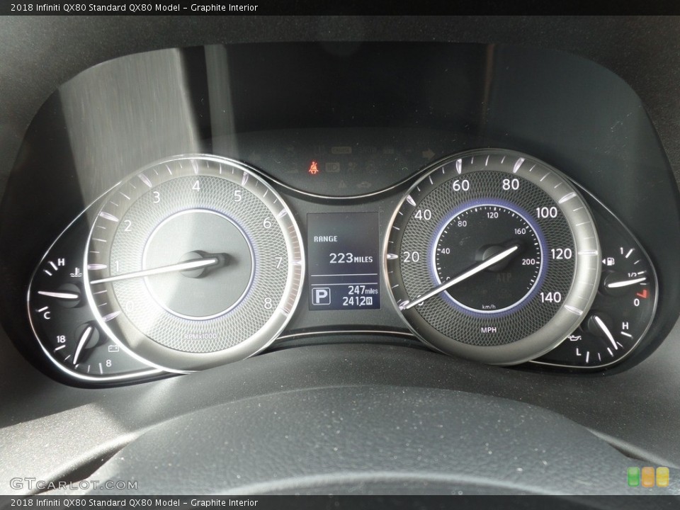 Graphite Interior Gauges for the 2018 Infiniti QX80  #126494918