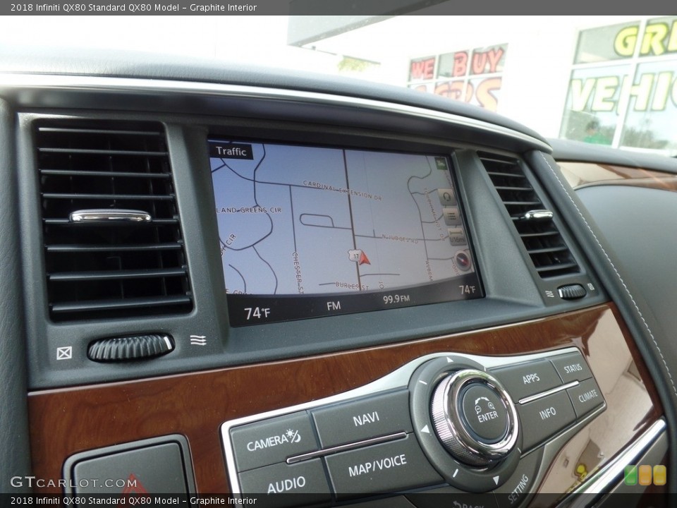 Graphite Interior Navigation for the 2018 Infiniti QX80  #126494951