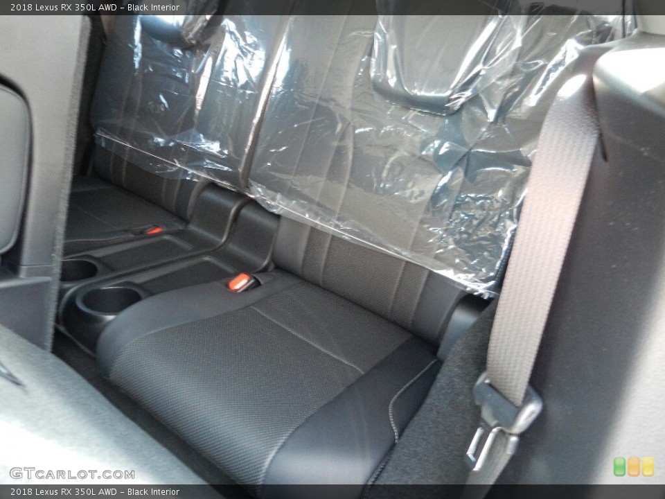 Black Interior Rear Seat for the 2018 Lexus RX 350L AWD #126500524