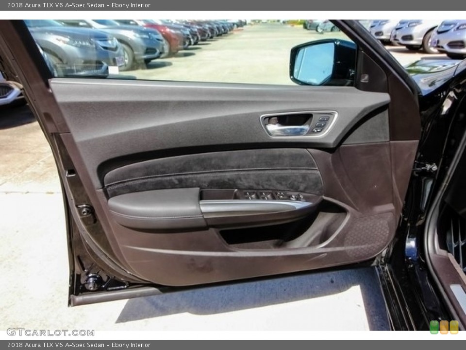 Ebony Interior Door Panel for the 2018 Acura TLX V6 A-Spec Sedan #126508061