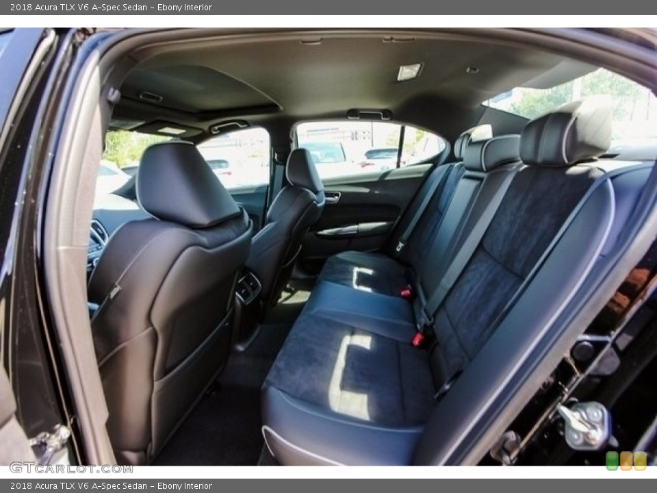 Ebony Interior Rear Seat for the 2018 Acura TLX V6 A-Spec Sedan #126508094