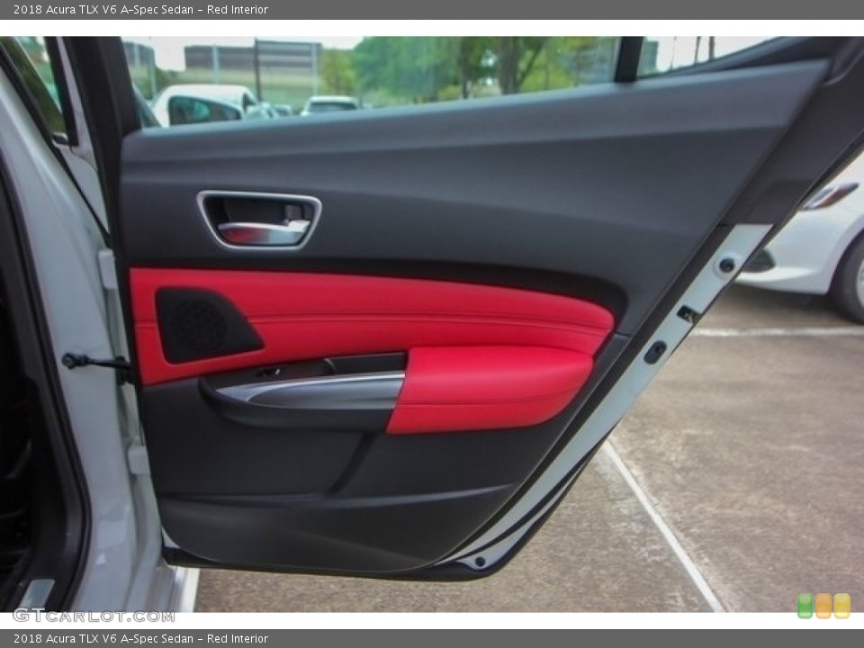 Red Interior Door Panel for the 2018 Acura TLX V6 A-Spec Sedan #126508538