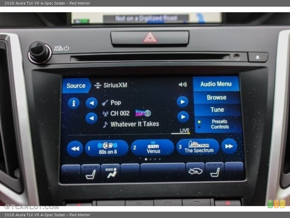 Red Interior Controls for the 2018 Acura TLX V6 A-Spec Sedan #126508631