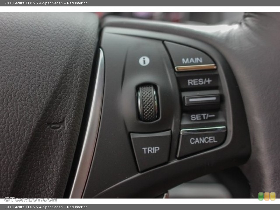 Red Interior Controls for the 2018 Acura TLX V6 A-Spec Sedan #126508718