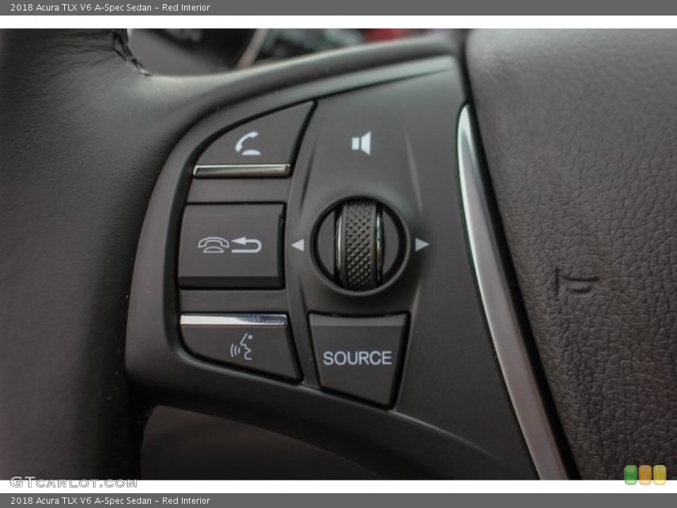 Red Interior Controls for the 2018 Acura TLX V6 A-Spec Sedan #126508736