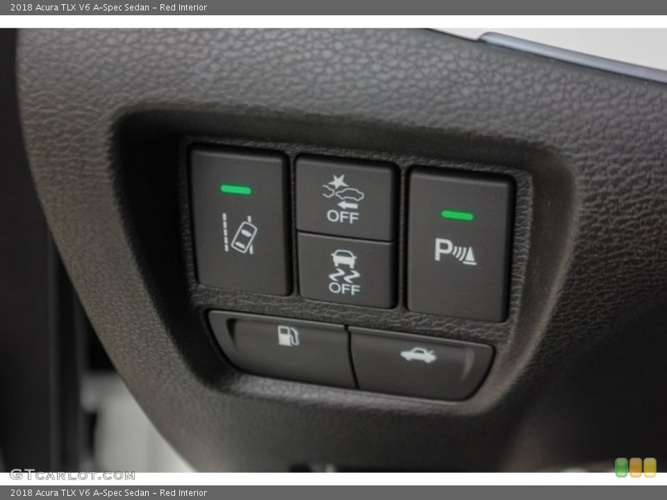 Red Interior Controls for the 2018 Acura TLX V6 A-Spec Sedan #126508769