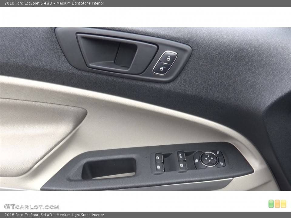 Medium Light Stone Interior Controls for the 2018 Ford EcoSport S 4WD #126510530