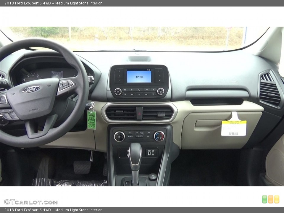 Medium Light Stone Interior Dashboard for the 2018 Ford EcoSport S 4WD #126510599