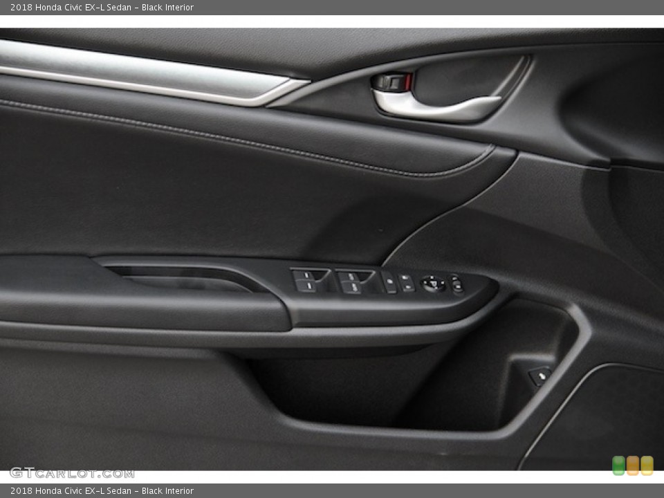 Black Interior Controls for the 2018 Honda Civic EX-L Sedan #126512268