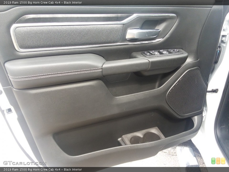 Black Interior Door Panel for the 2019 Ram 1500 Big Horn Crew Cab 4x4 #126521548
