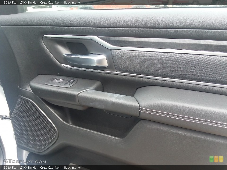 Black Interior Door Panel for the 2019 Ram 1500 Big Horn Crew Cab 4x4 #126521732