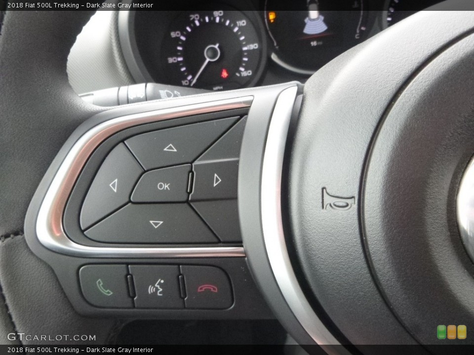 Dark Slate Gray Interior Controls for the 2018 Fiat 500L Trekking #126521855