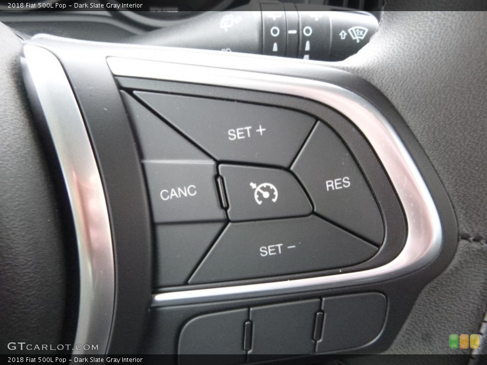 Dark Slate Gray Interior Controls for the 2018 Fiat 500L Pop #126522356