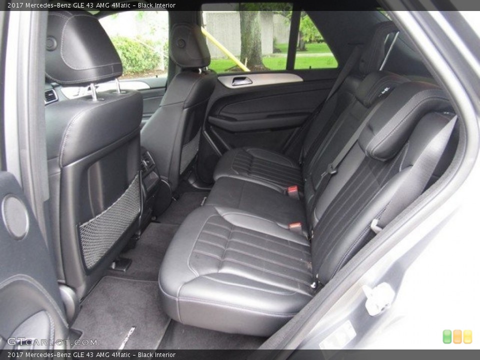 Black Interior Rear Seat for the 2017 Mercedes-Benz GLE 43 AMG 4Matic #126523535
