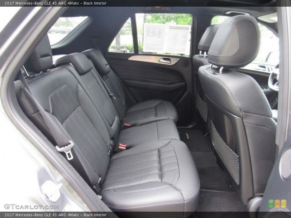 Black Interior Rear Seat for the 2017 Mercedes-Benz GLE 43 AMG 4Matic #126523796