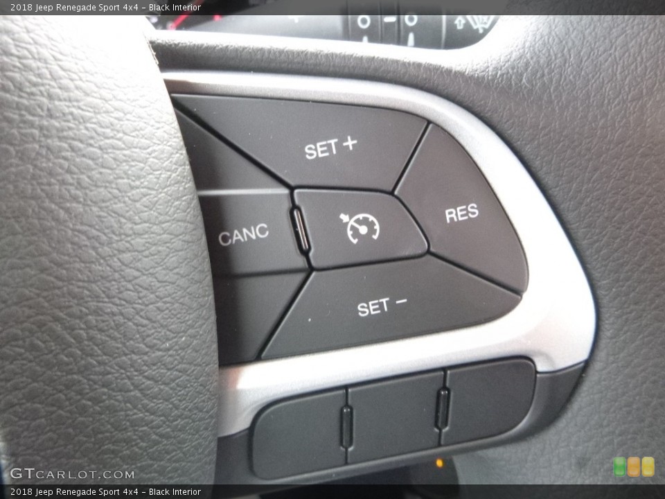 Black Interior Controls for the 2018 Jeep Renegade Sport 4x4 #126523964