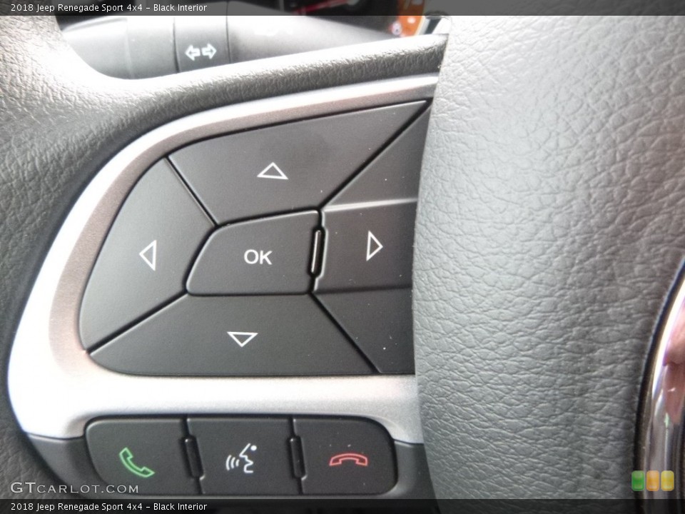 Black Interior Controls for the 2018 Jeep Renegade Sport 4x4 #126523994