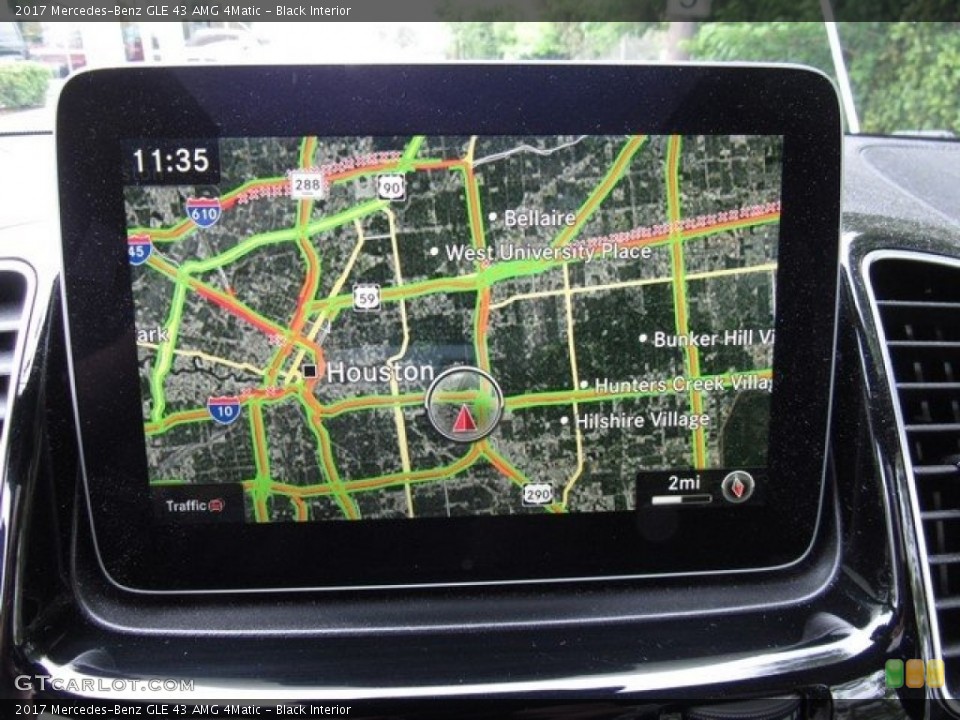 Black Interior Navigation for the 2017 Mercedes-Benz GLE 43 AMG 4Matic #126524072