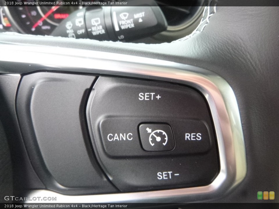Black/Heritage Tan Interior Controls for the 2018 Jeep Wrangler Unlimited Rubicon 4x4 #126524525