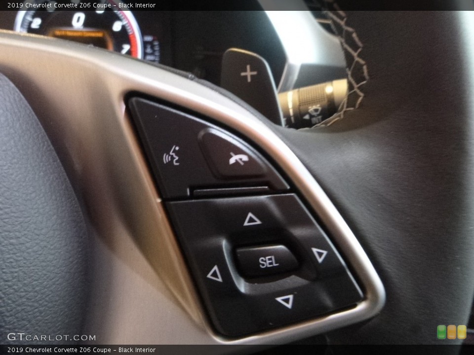 Black Interior Controls for the 2019 Chevrolet Corvette Z06 Coupe #126524795