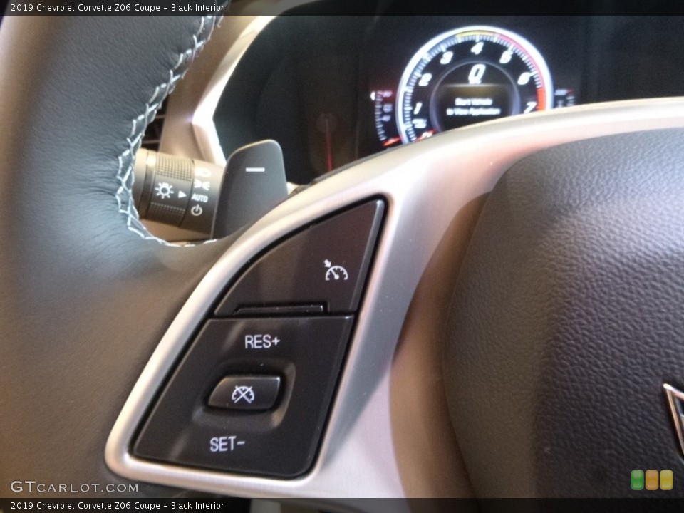 Black Interior Controls for the 2019 Chevrolet Corvette Z06 Coupe #126524813