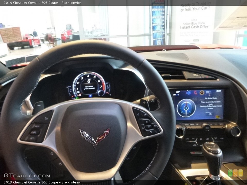 Black Interior Controls for the 2019 Chevrolet Corvette Z06 Coupe #126524837