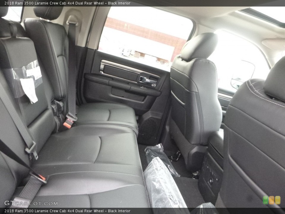 Black Interior Rear Seat for the 2018 Ram 3500 Laramie Crew Cab 4x4 Dual Rear Wheel #126526370
