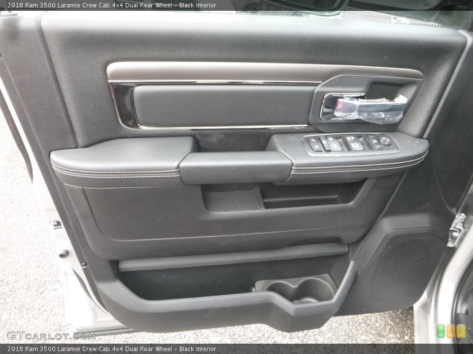 Black Interior Door Panel for the 2018 Ram 3500 Laramie Crew Cab 4x4 Dual Rear Wheel #126526415