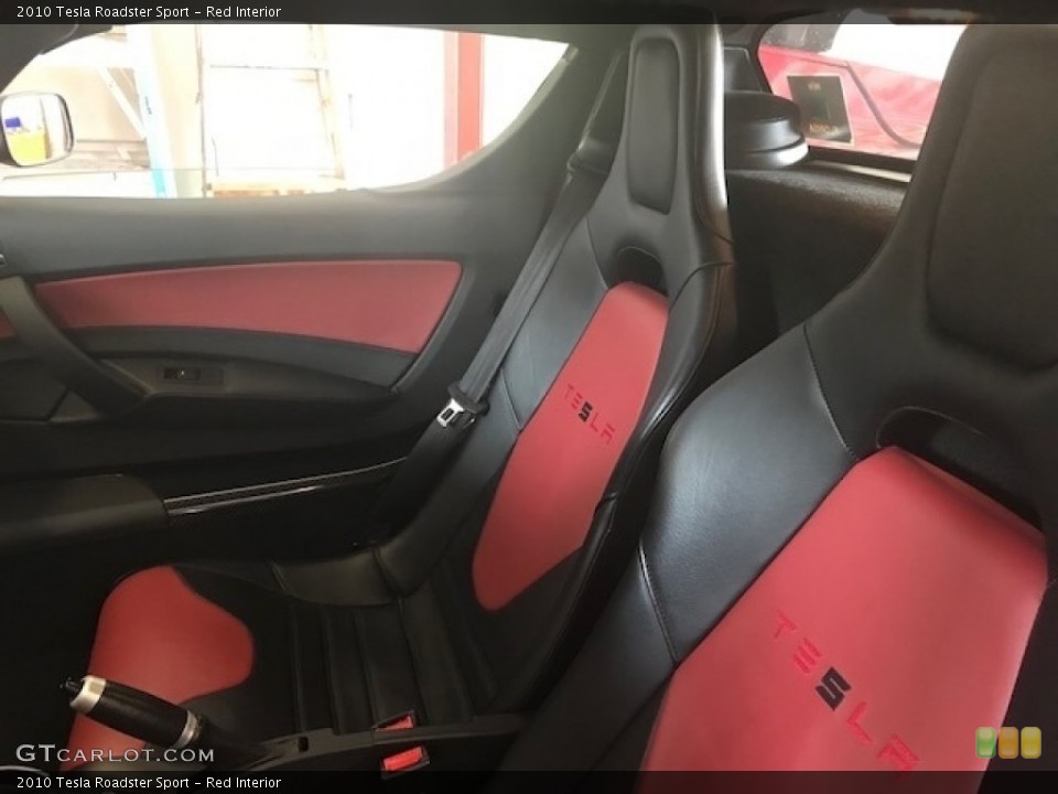 Red 2010 Tesla Roadster Interiors