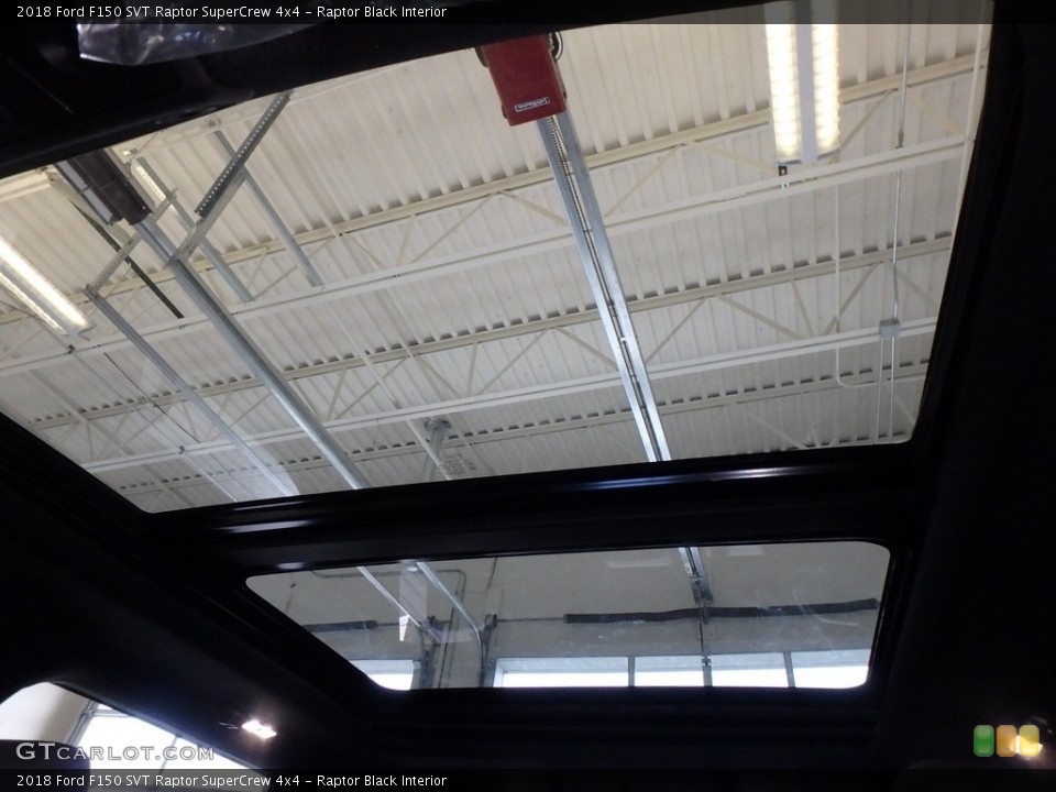 Raptor Black Interior Sunroof for the 2018 Ford F150 SVT Raptor SuperCrew 4x4 #126545855