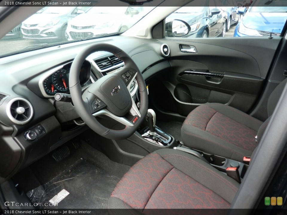Jet Black Interior Photo for the 2018 Chevrolet Sonic LT Sedan #126545972