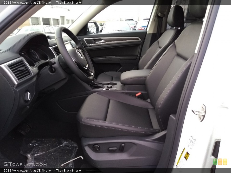 Titan Black Interior Front Seat for the 2018 Volkswagen Atlas SE 4Motion #126552590