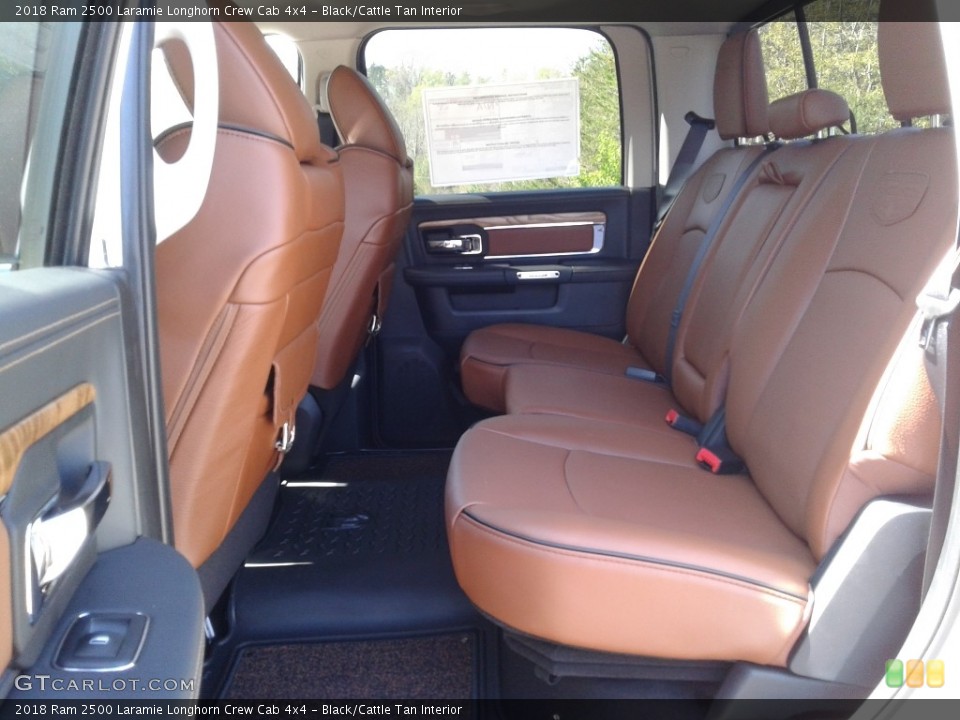 Black/Cattle Tan Interior Rear Seat for the 2018 Ram 2500 Laramie Longhorn Crew Cab 4x4 #126553739