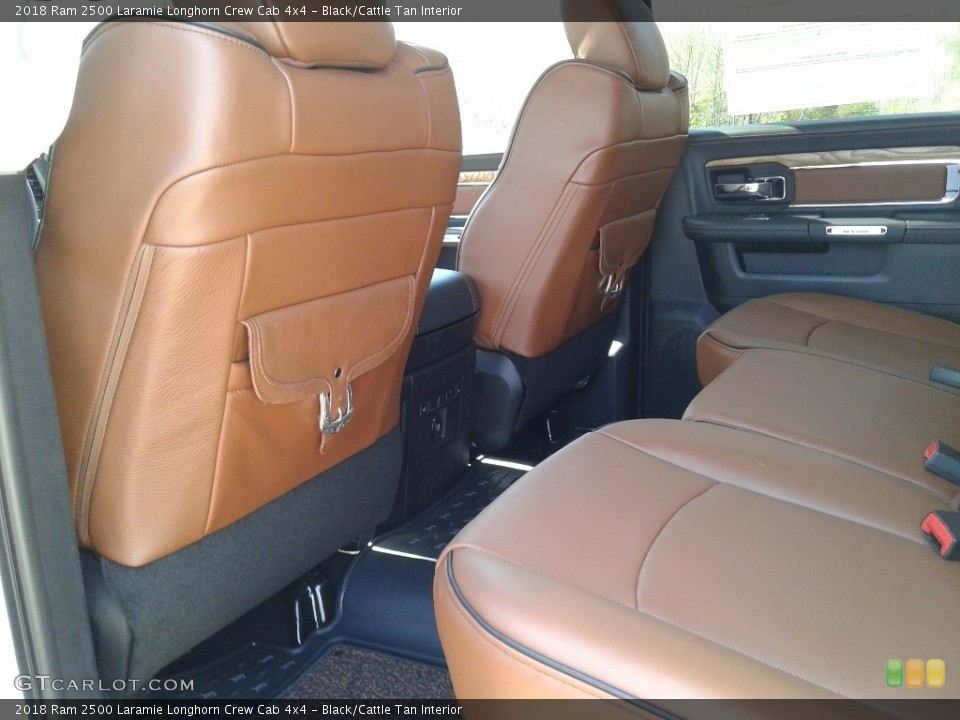 Black/Cattle Tan Interior Rear Seat for the 2018 Ram 2500 Laramie Longhorn Crew Cab 4x4 #126553775