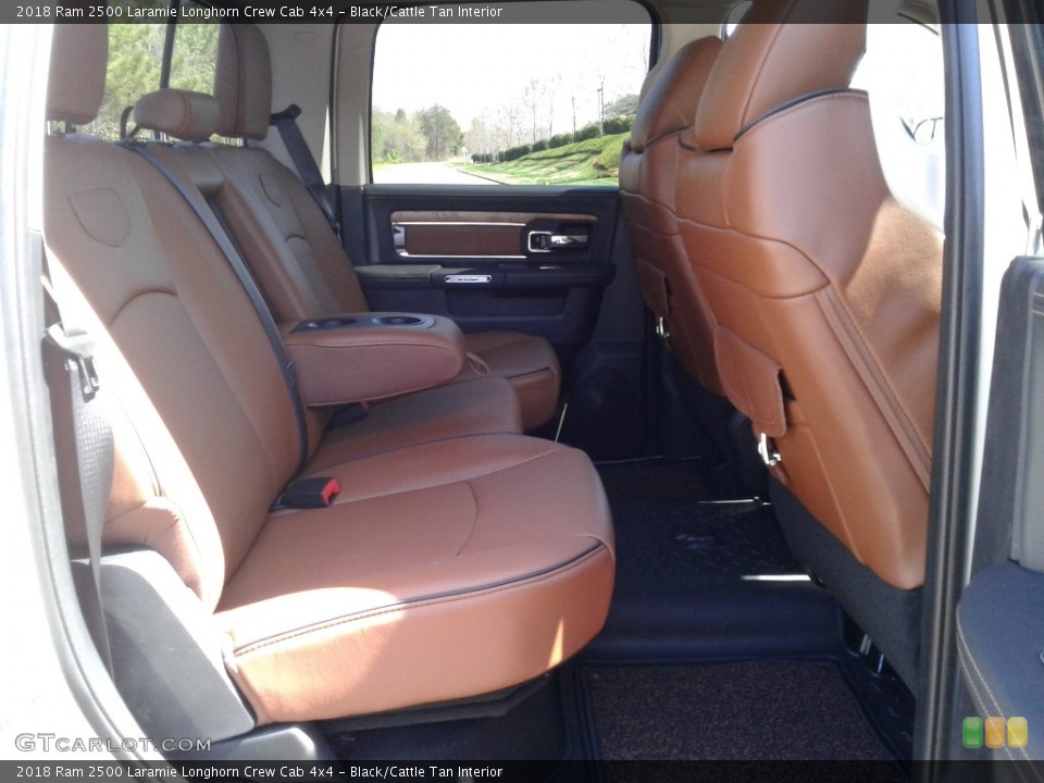 Black/Cattle Tan Interior Rear Seat for the 2018 Ram 2500 Laramie Longhorn Crew Cab 4x4 #126553898