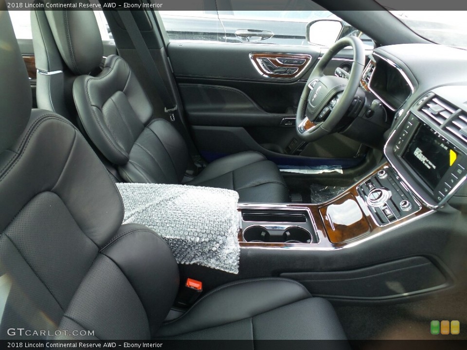 Ebony Interior Photo for the 2018 Lincoln Continental Reserve AWD #126570059