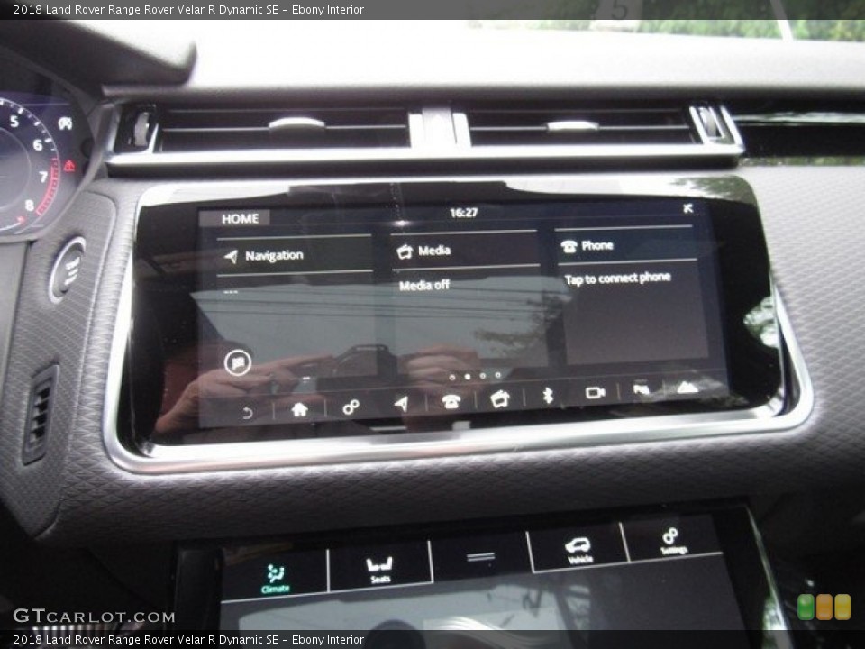 Ebony Interior Controls for the 2018 Land Rover Range Rover Velar R Dynamic SE #126576626