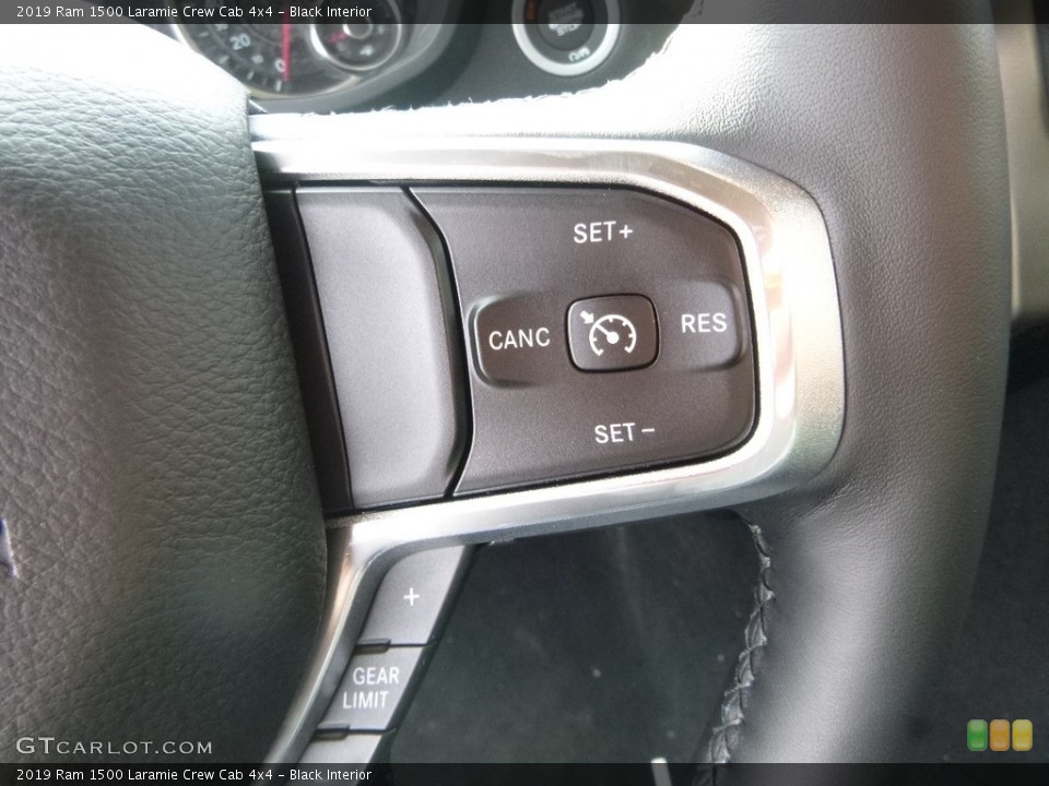 Black Interior Controls for the 2019 Ram 1500 Laramie Crew Cab 4x4 #126587714