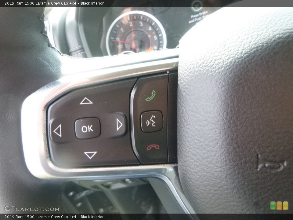 Black Interior Controls for the 2019 Ram 1500 Laramie Crew Cab 4x4 #126587741