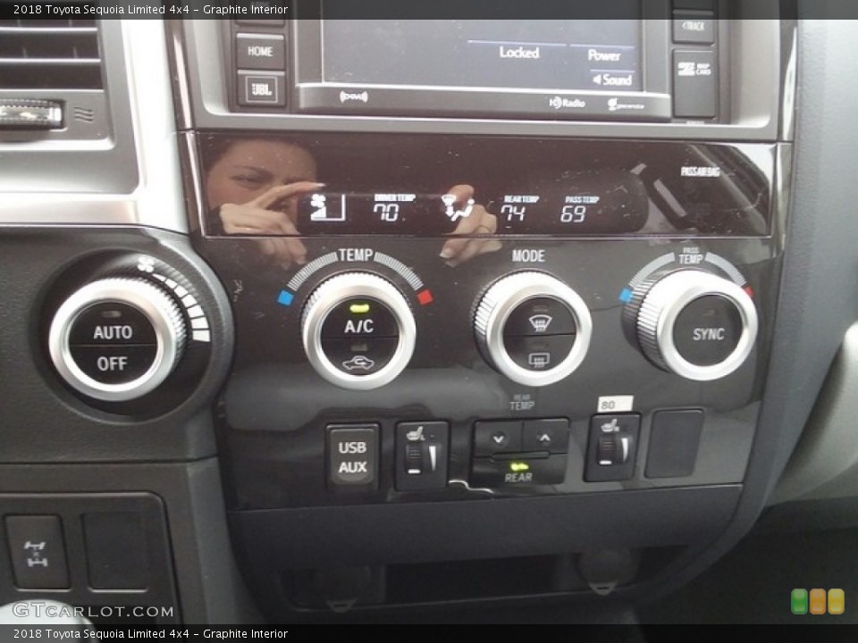 Graphite Interior Controls for the 2018 Toyota Sequoia Limited 4x4 #126593228