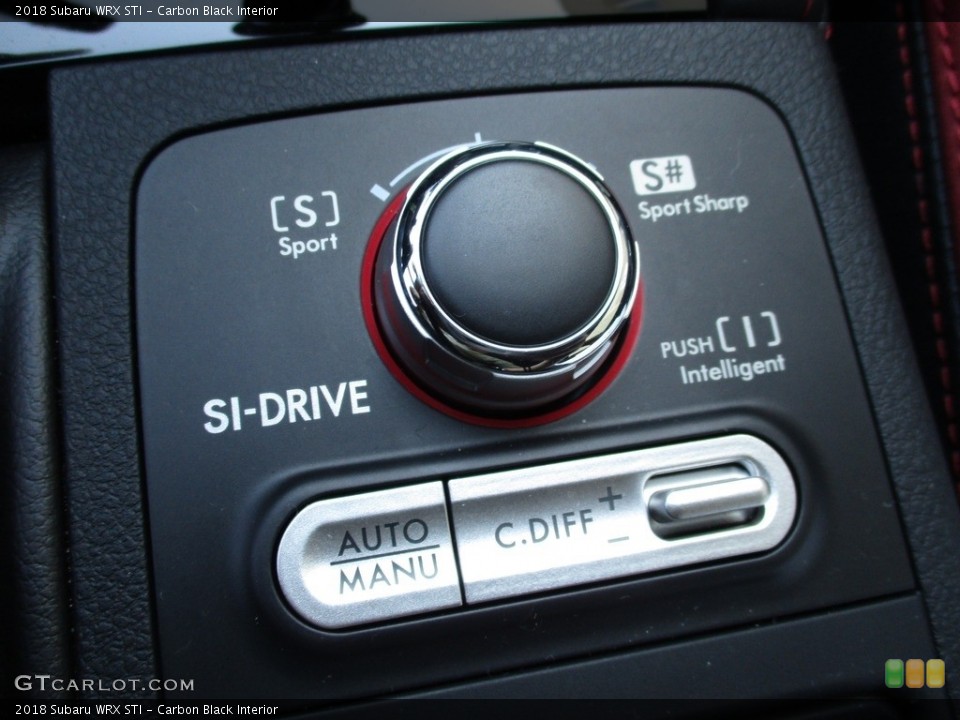 Carbon Black Interior Controls for the 2018 Subaru WRX STI #126595326
