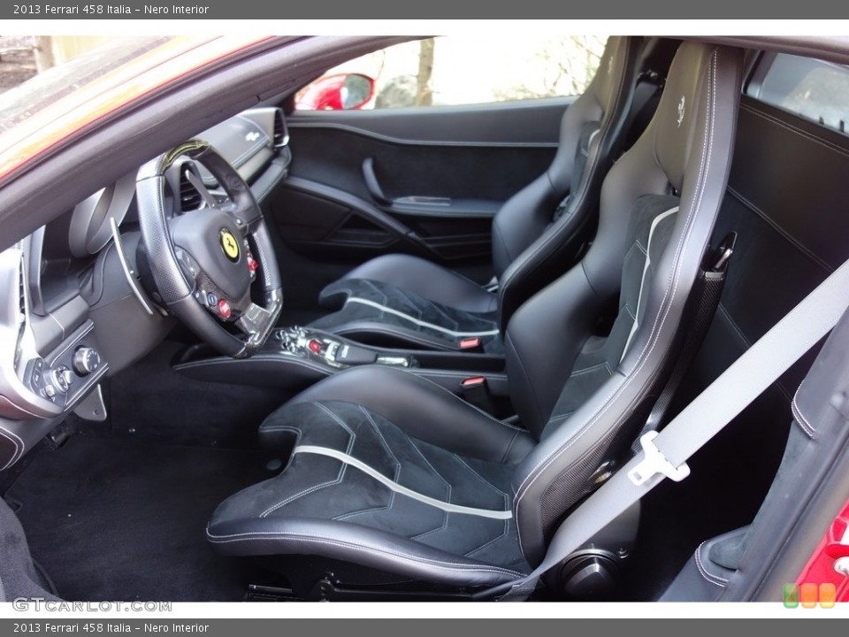 Nero Interior Front Seat for the 2013 Ferrari 458 Italia #126598211