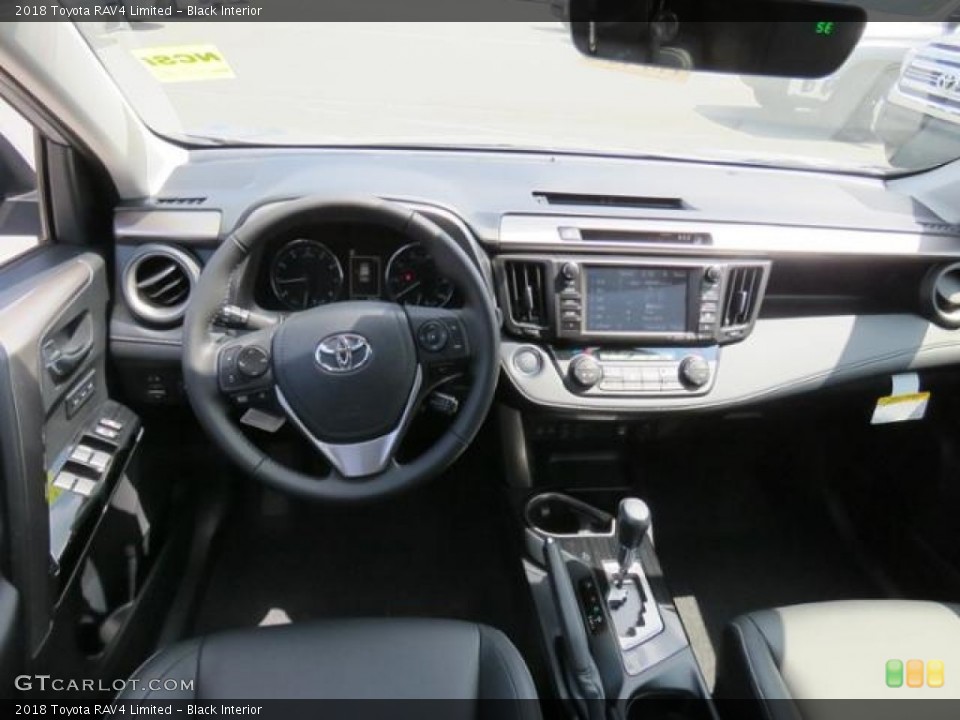 Black Interior Dashboard for the 2018 Toyota RAV4 Limited #126599117