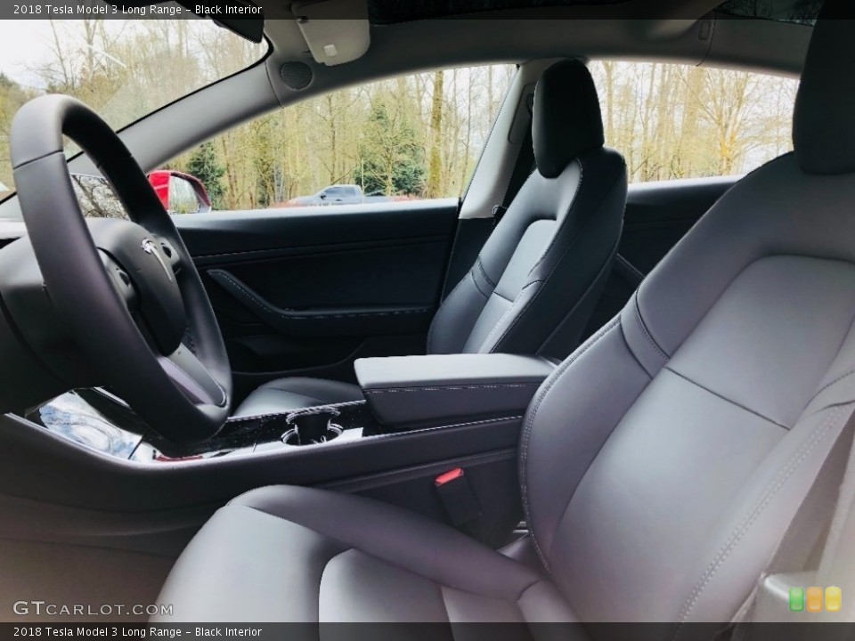 Black Interior Front Seat for the 2018 Tesla Model 3 Long Range #126599150