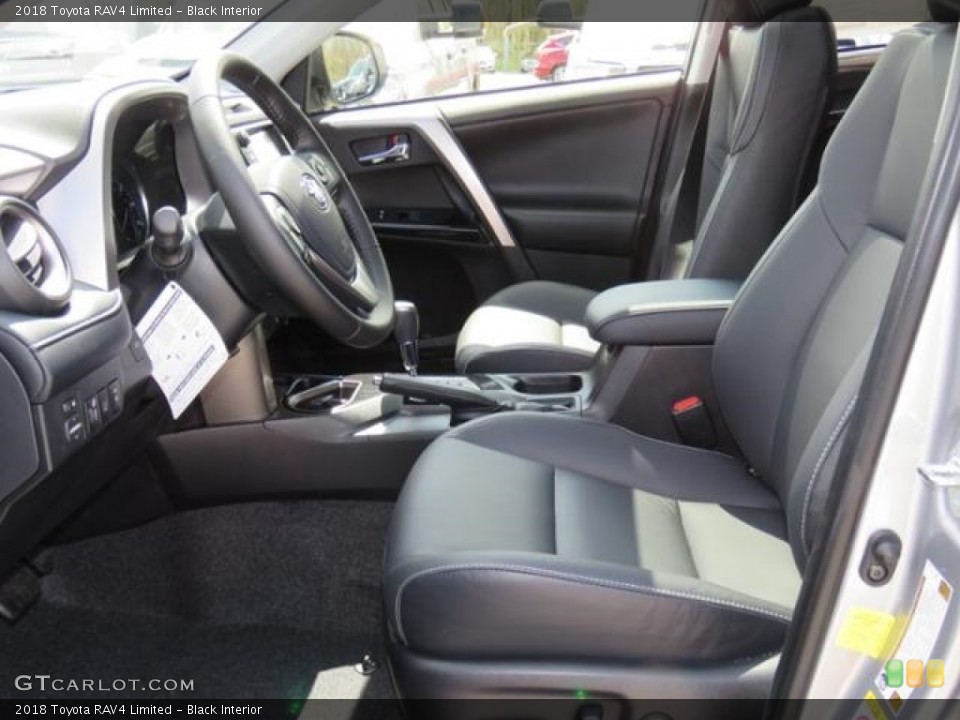 Black Interior Front Seat for the 2018 Toyota RAV4 Limited #126599174