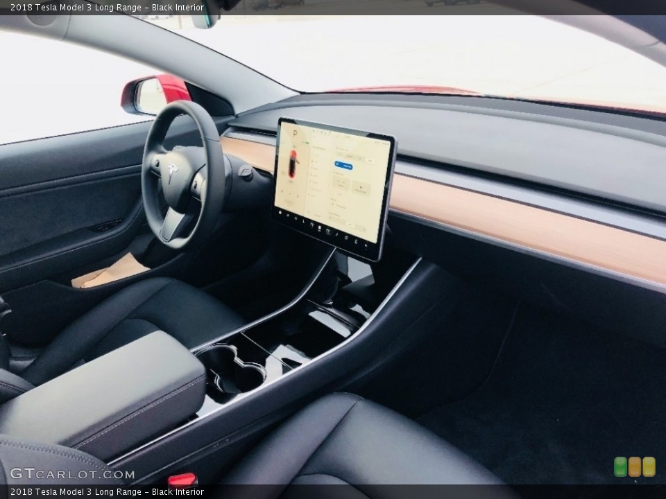 Black Interior Dashboard for the 2018 Tesla Model 3 Long Range #126599279
