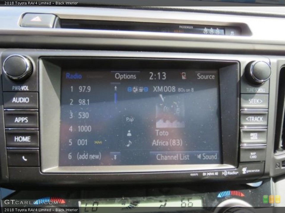 Black Interior Audio System for the 2018 Toyota RAV4 Limited #126599351